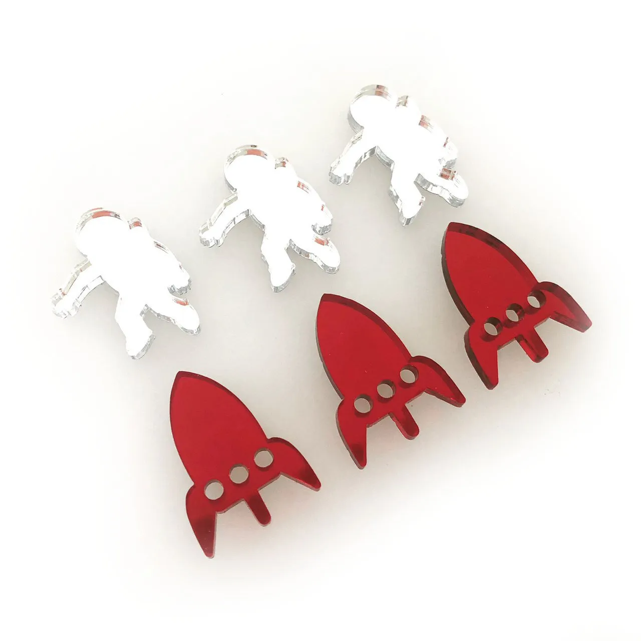 25mm Mismatched Rocket Man  - 6 Pair Set
