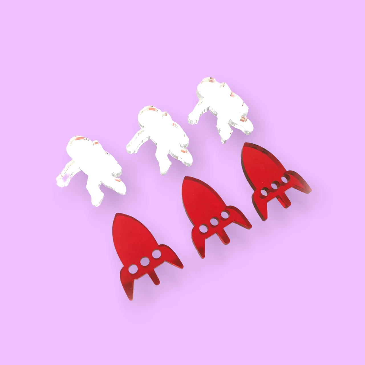 25mm Mismatched Rocket Man  - 6 Pair Set