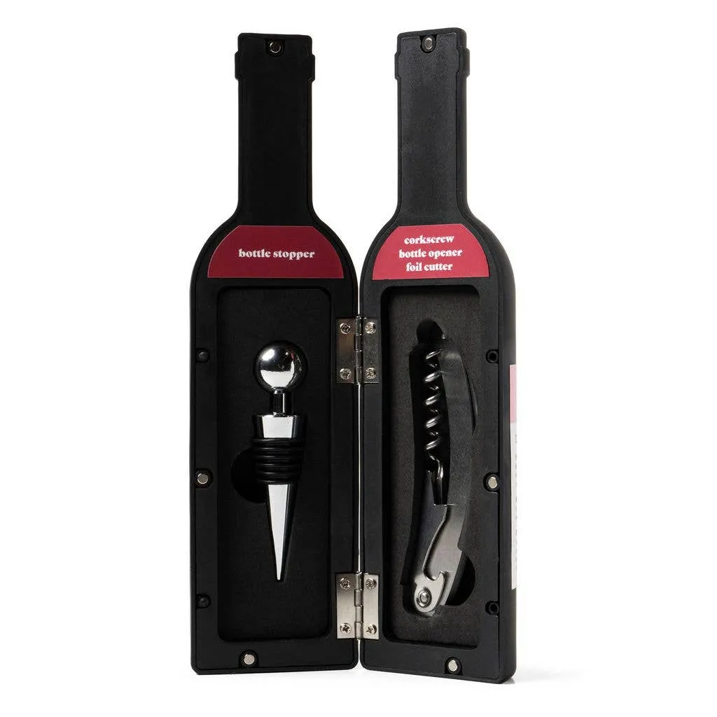 ***90S Song Lyrics Bottle Service Wine Accessory Set