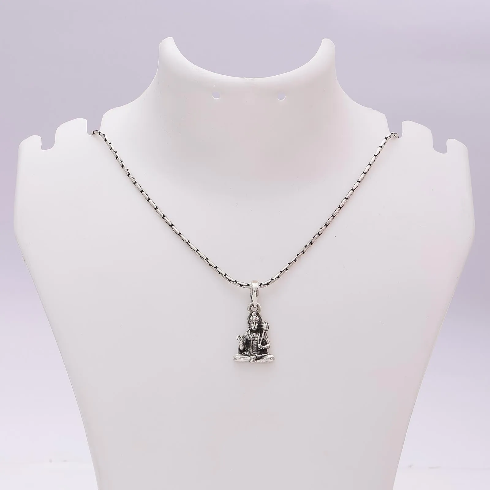 925 Sterling Silver Oxidized Hanuman ji Pendant