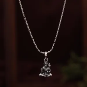 925 Sterling Silver Oxidized Hanuman ji Pendant