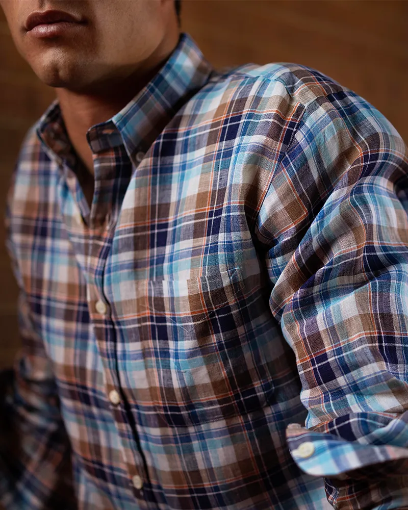 Andrews Linen Plaid