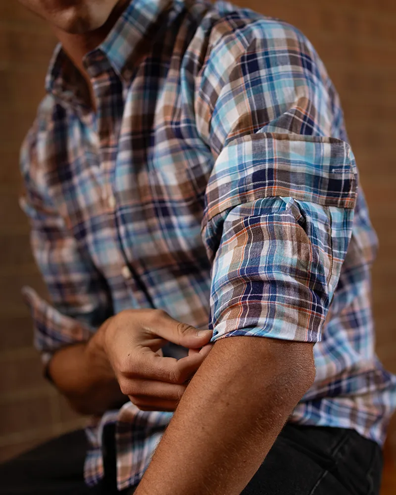 Andrews Linen Plaid