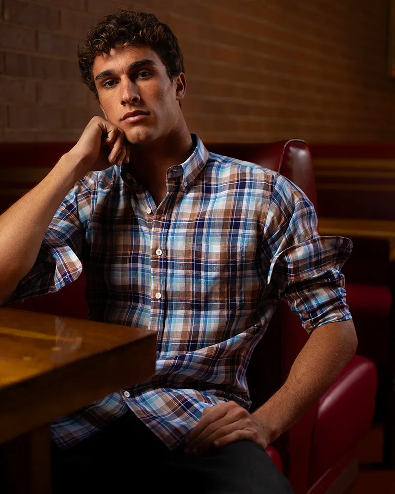Andrews Linen Plaid