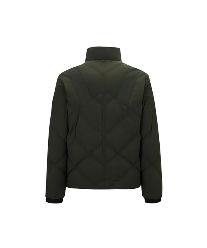 ANEW Golf Men's Diagonal Incision Point Down Jacket - Khaki