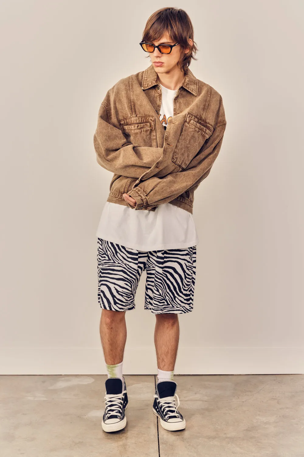 Animal Printed Cozy Short Pants
