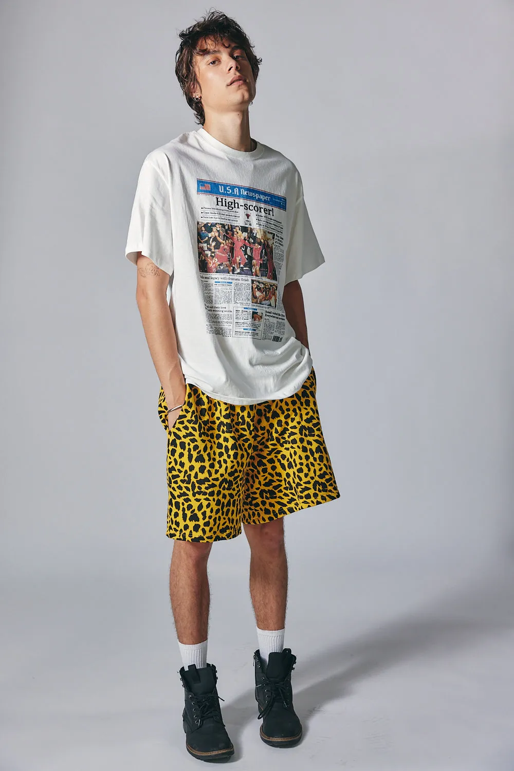 Animal Printed Cozy Short Pants