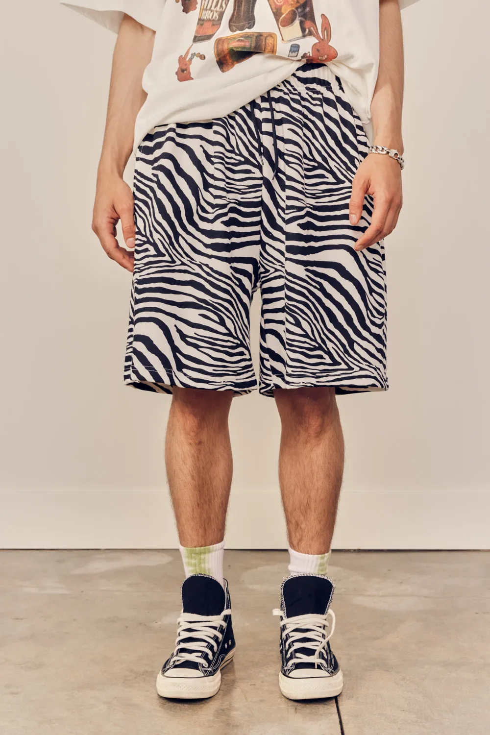 Animal Printed Cozy Short Pants