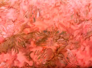 Bali Batiks In the Garden Orange