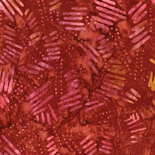 Bali Dots n Dashes Batiks Sienna