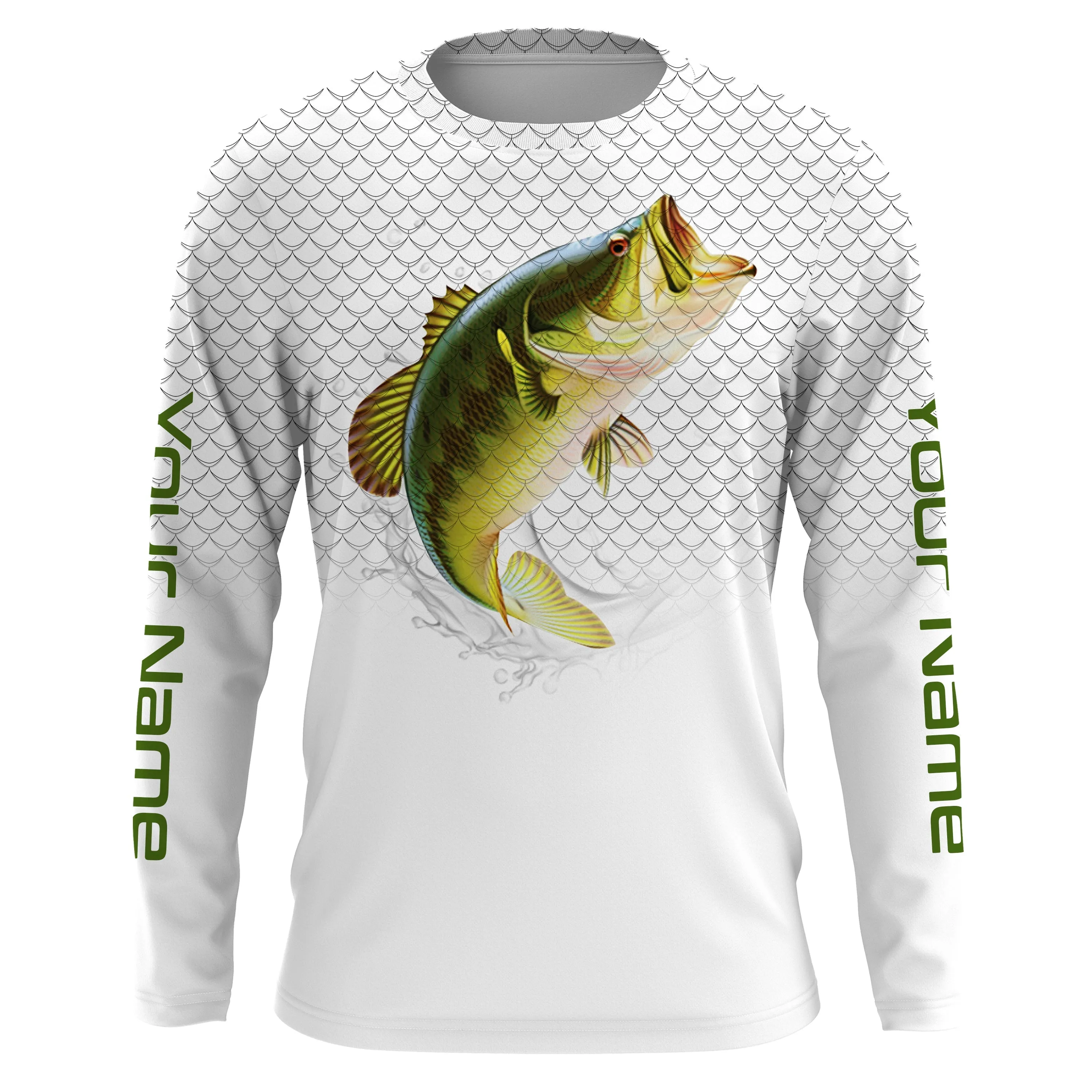 Bass Fishing Custom Long Sleeve performance Fishing Shirts Fishing jerseys TTS0016