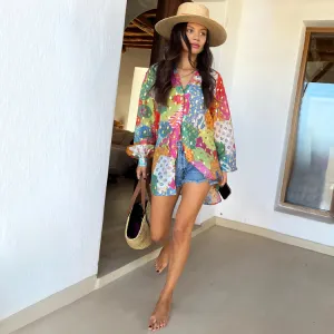 Bizarre Printed Oversized Shirt