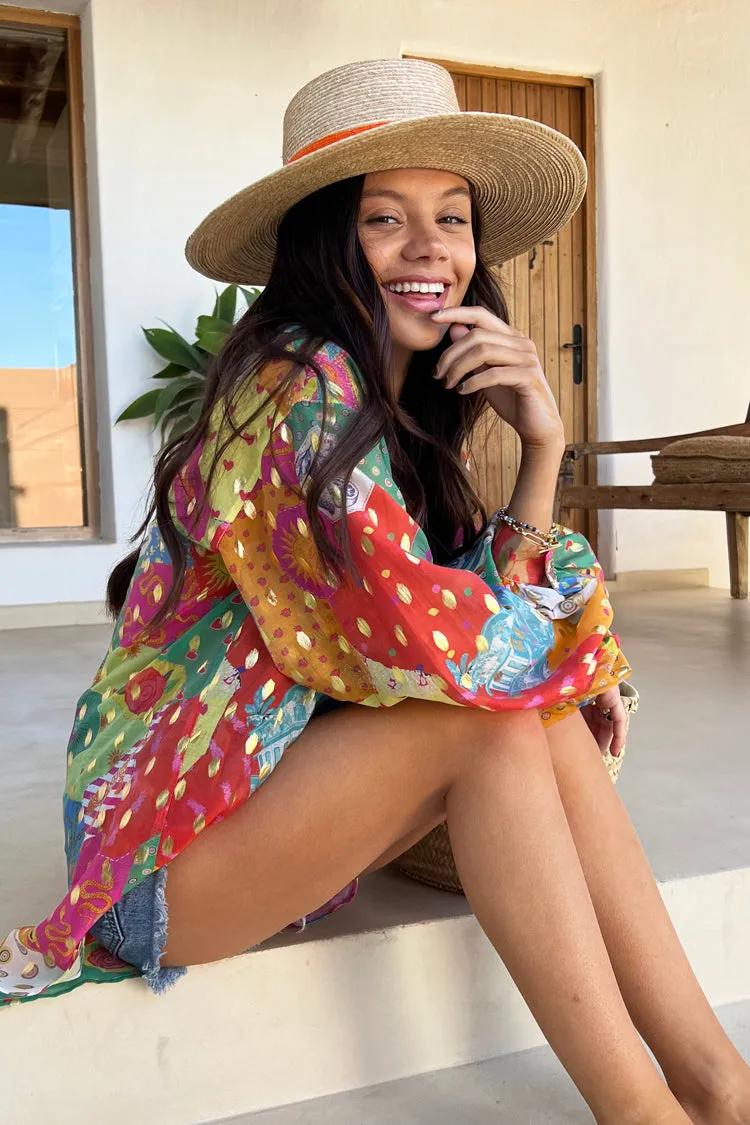 Bizarre Printed Oversized Shirt