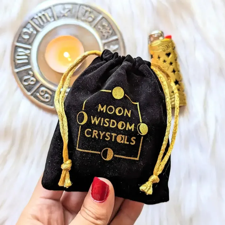 Black Jasper Moon Phase Set with Guidebook FB3297 🌝🌝