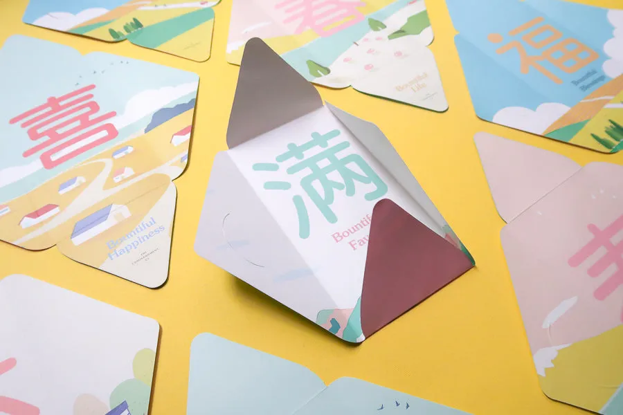 Bountiful Blessings Designer Ang Bao / Wall Decoration {Red Packet}