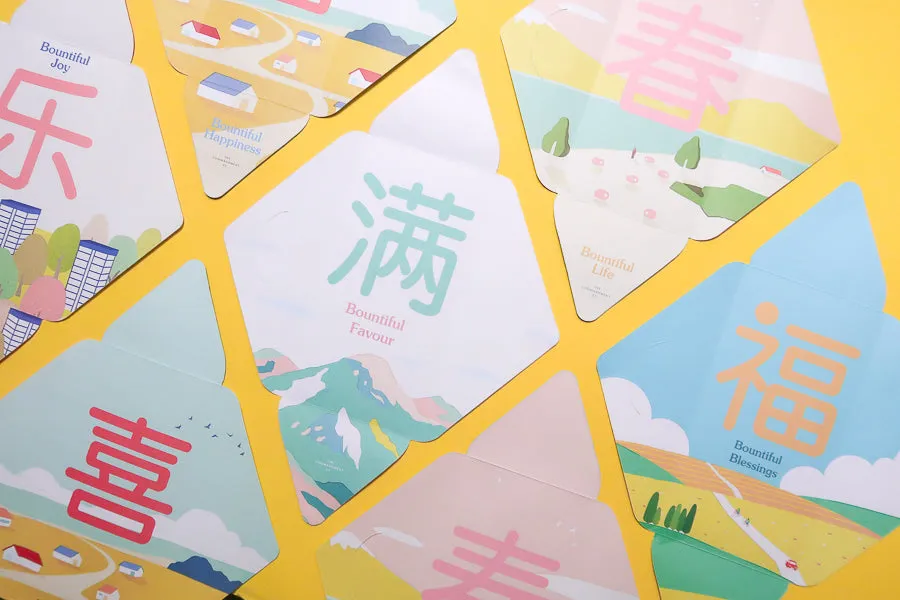 Bountiful Blessings Designer Ang Bao / Wall Decoration {Red Packet}