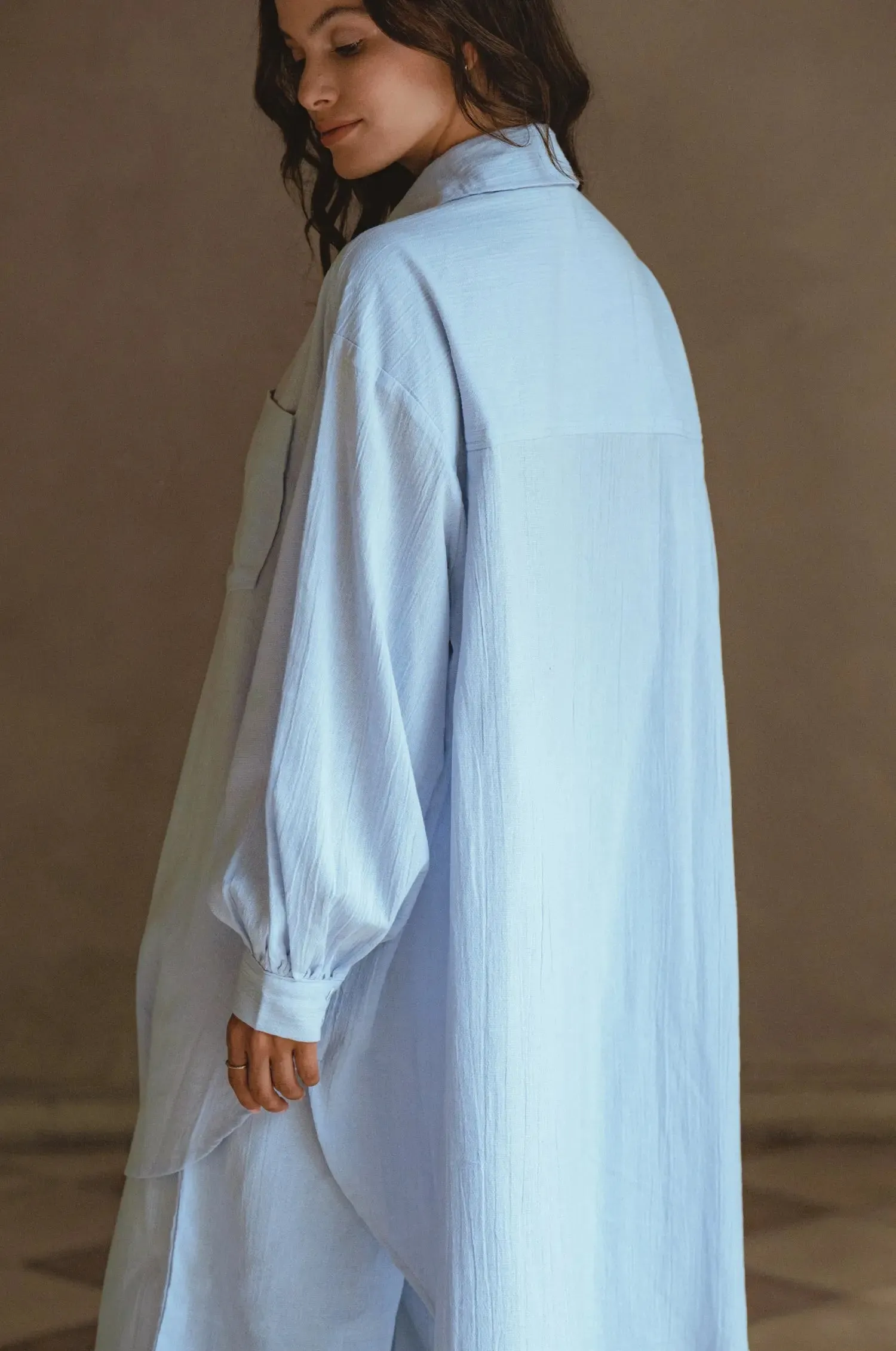 Calin Oversized Long Sleeve Shirt by Bali ELF
