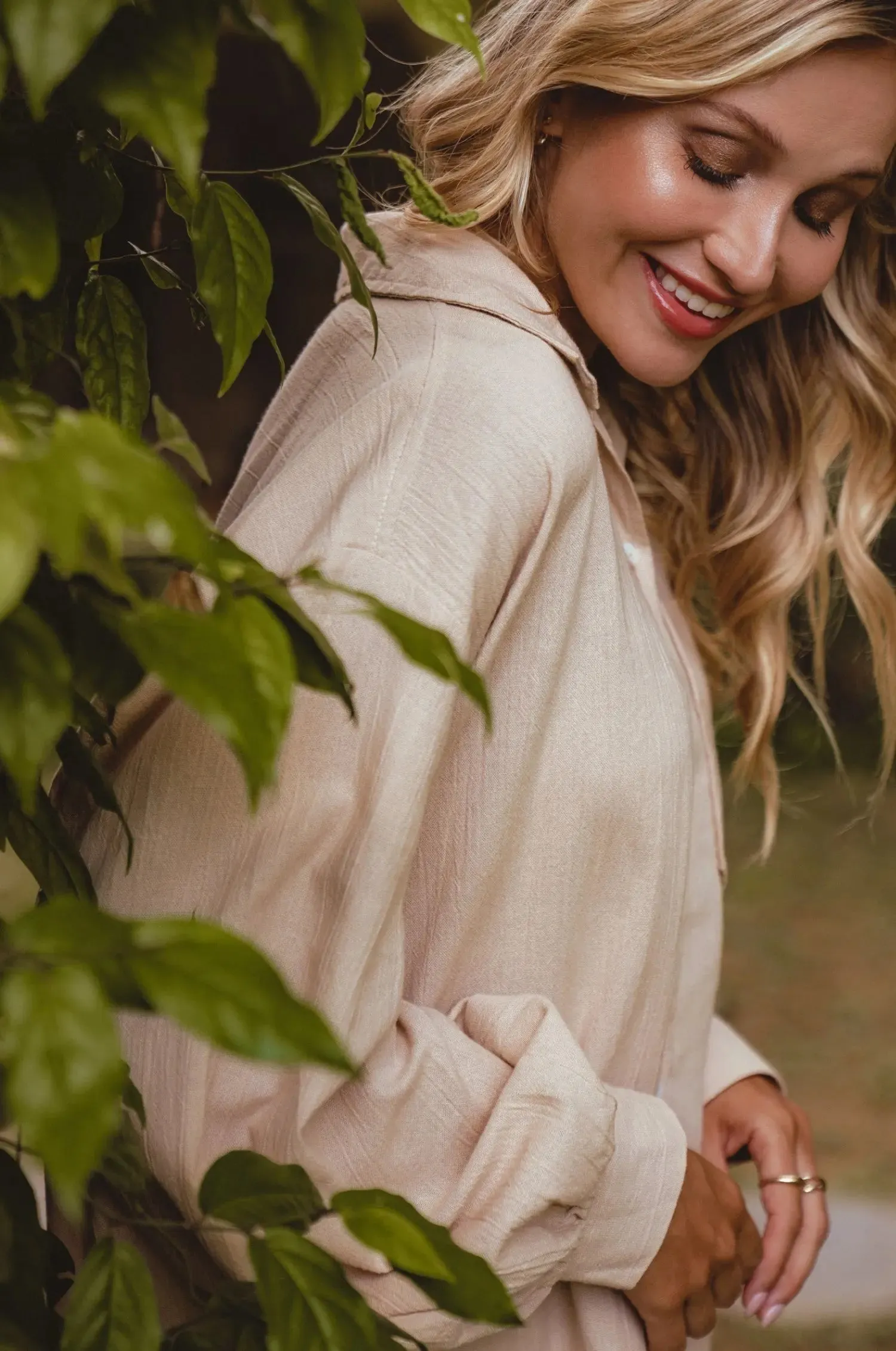Calin Oversized Long Sleeve Shirt by Bali ELF
