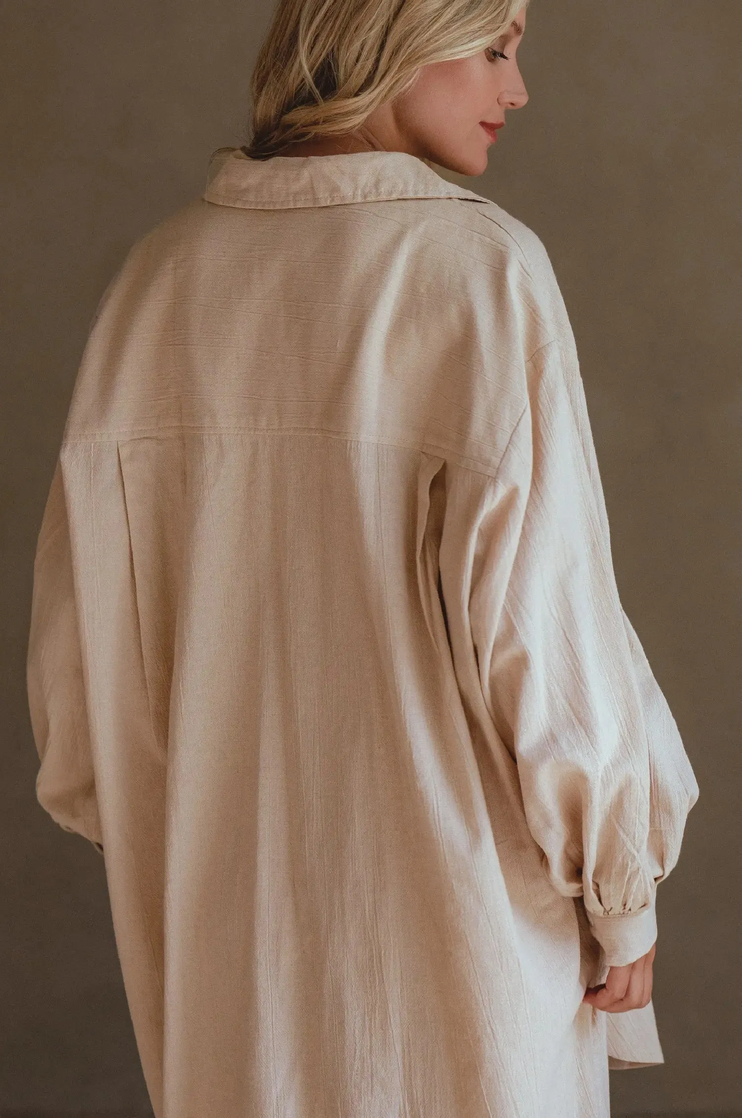 Calin Oversized Long Sleeve Shirt by Bali ELF