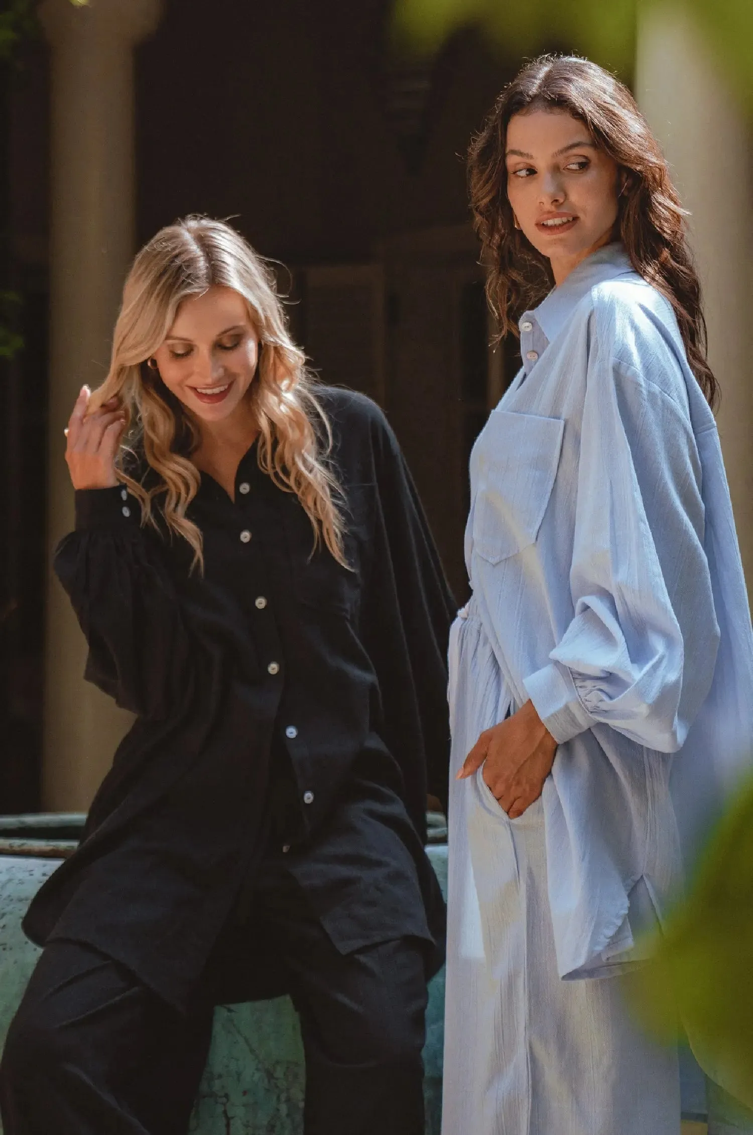 Calin Oversized Long Sleeve Shirt by Bali ELF