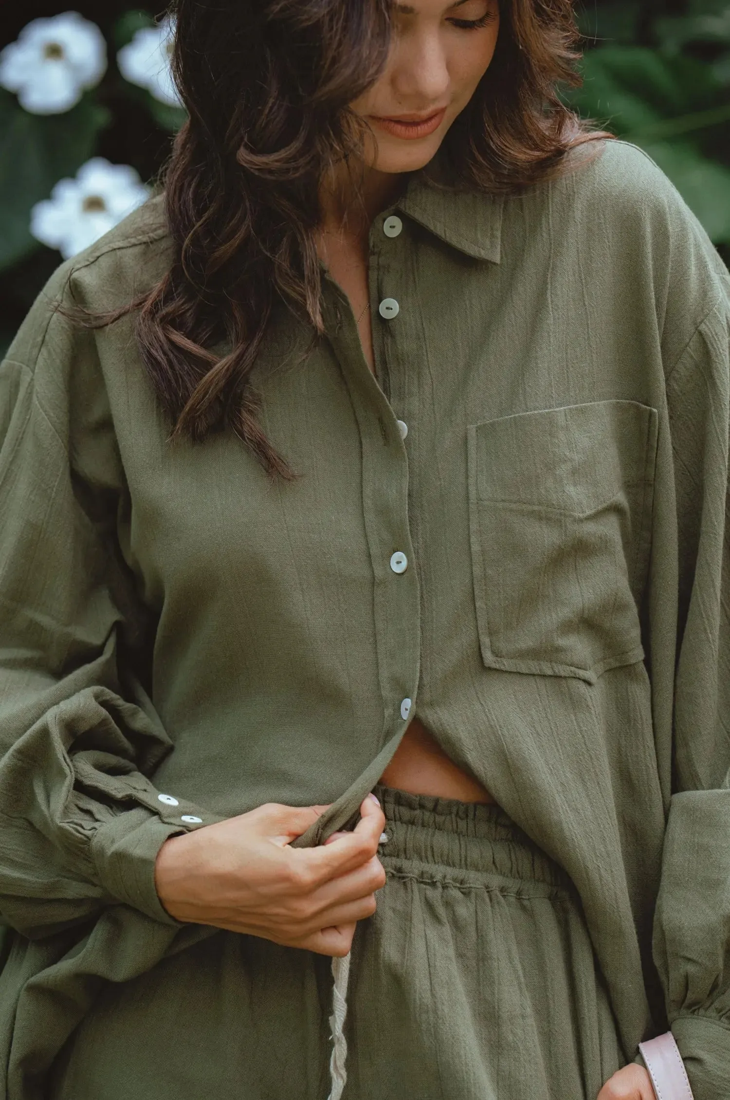 Calin Oversized Long Sleeve Shirt by Bali ELF