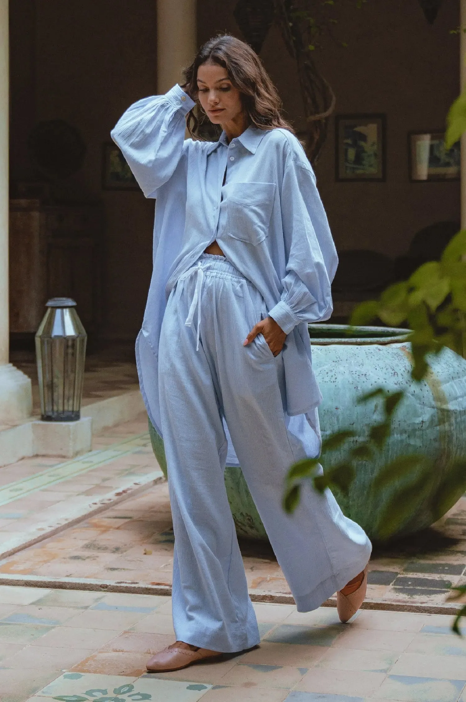 Calin Oversized Long Sleeve Shirt by Bali ELF