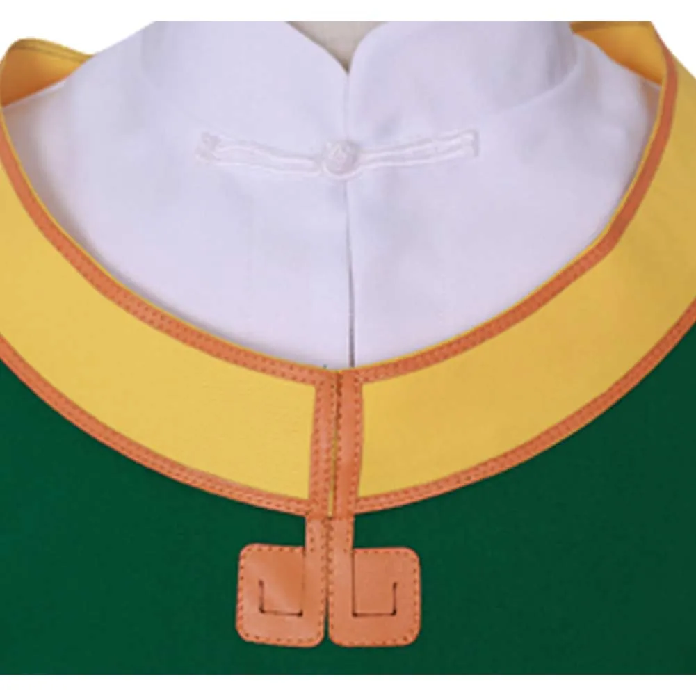Cardcaptor Sakura Li Shaoran Anime Character Green Robe Combat Suit Cosplay Costume Outfits Halloween Carnival Suit