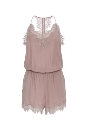 Coco Lace Romper Muted Rose