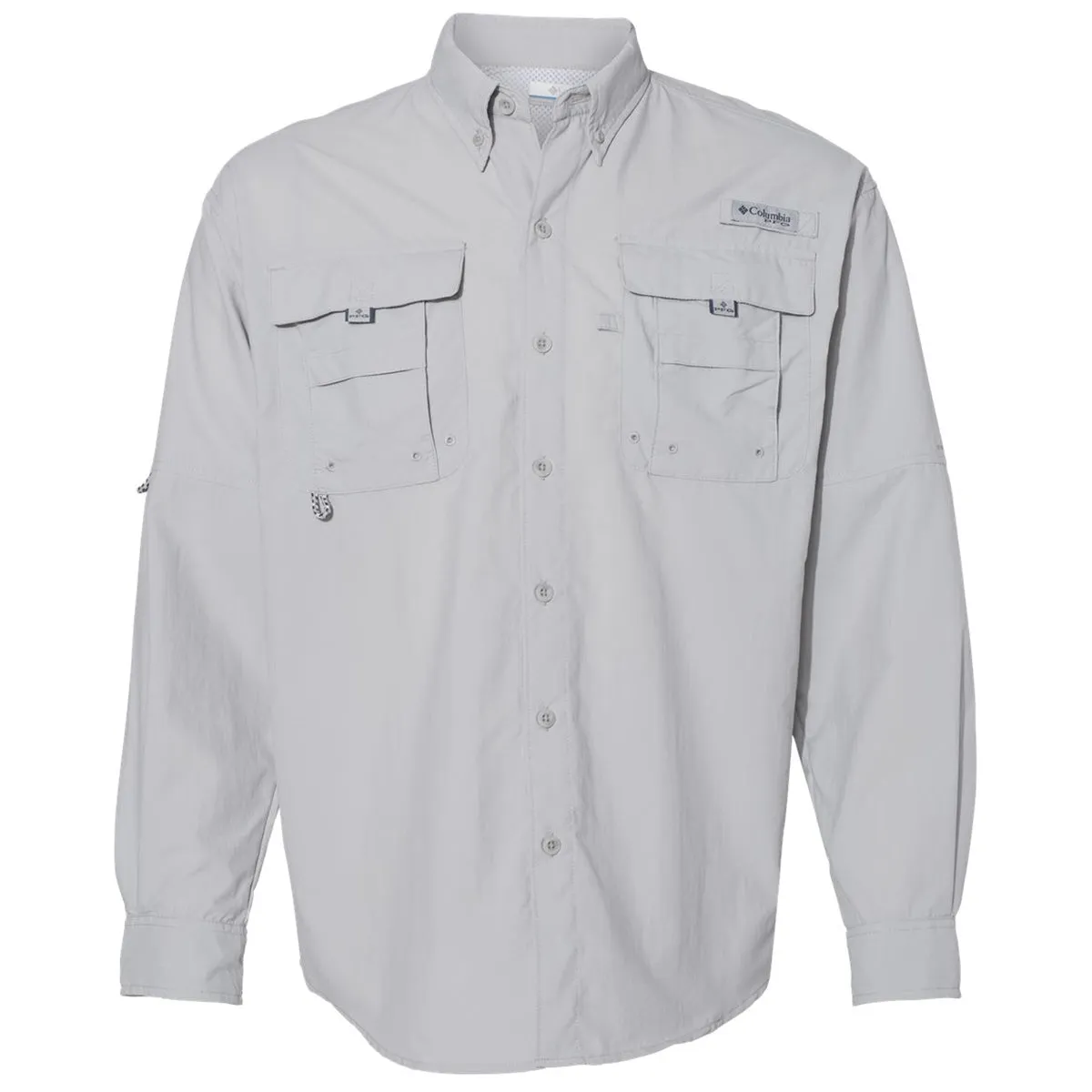 Columbia Men's Cool Grey PFG Bahama Long Sleeve Shirt