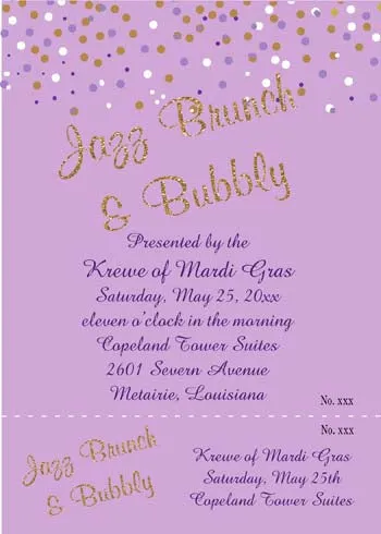 CONFETTI AND WORD GLITTER CUSTOM INVITATION
