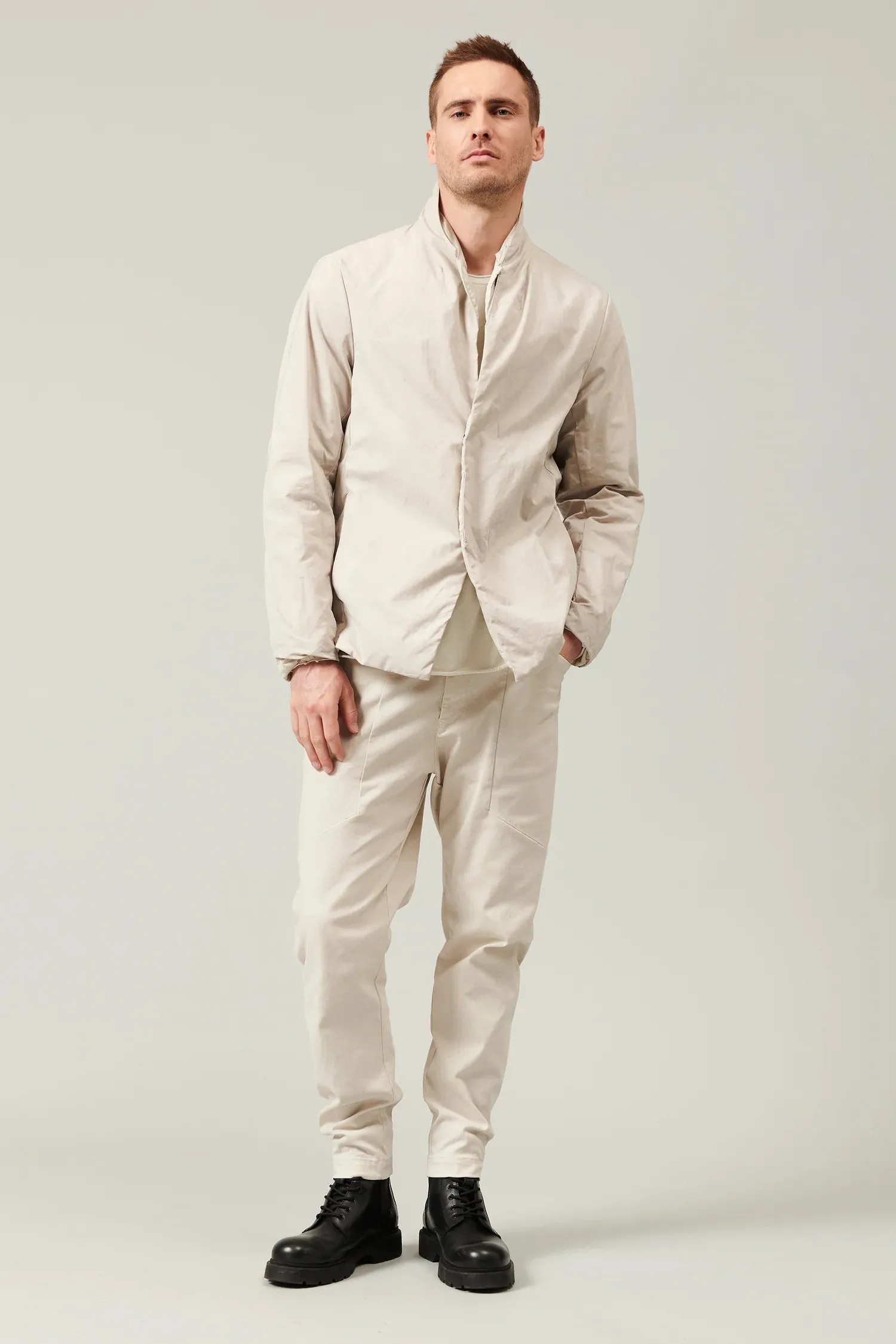 Cotton and Nylon Water-Repellent Reversible Jacket