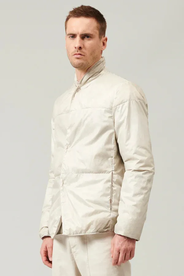 Cotton and Nylon Water-Repellent Reversible Jacket