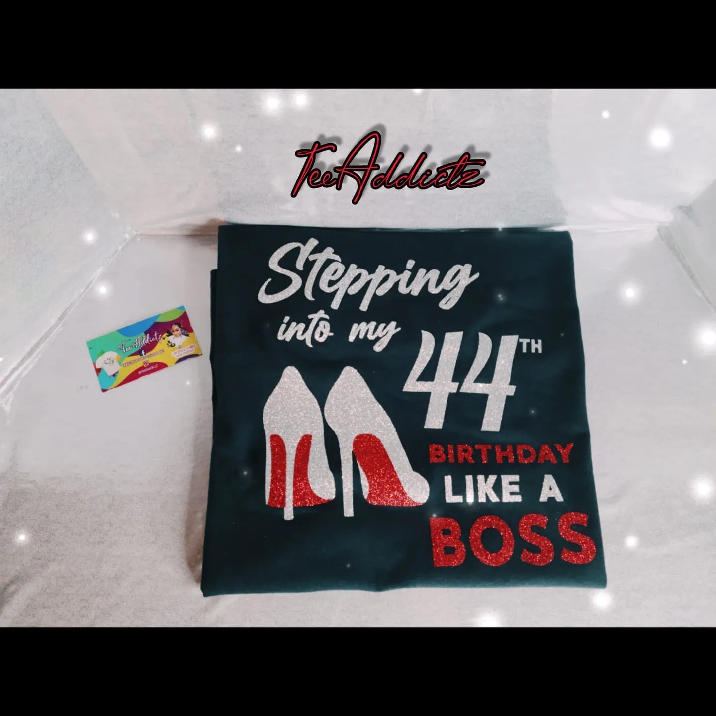 Custom Glitter Vinyl T-Shirts