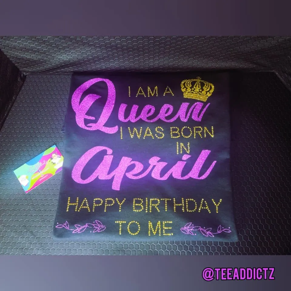 Custom Glitter Vinyl T-Shirts
