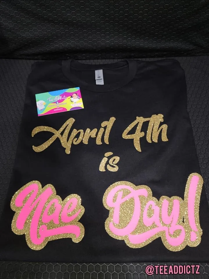 Custom Glitter Vinyl T-Shirts