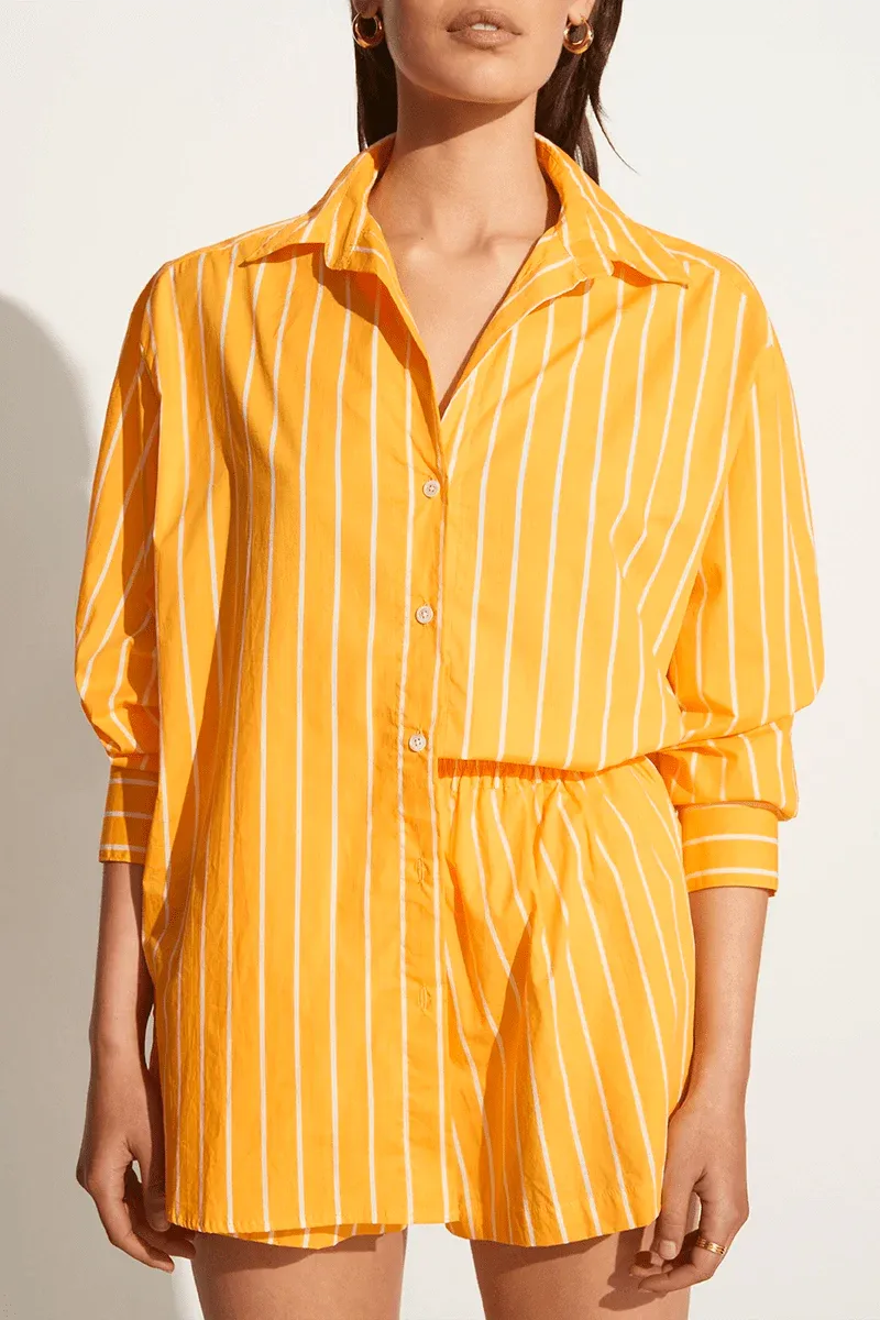 Daija Shirt - Adia Stripe Citrus Print