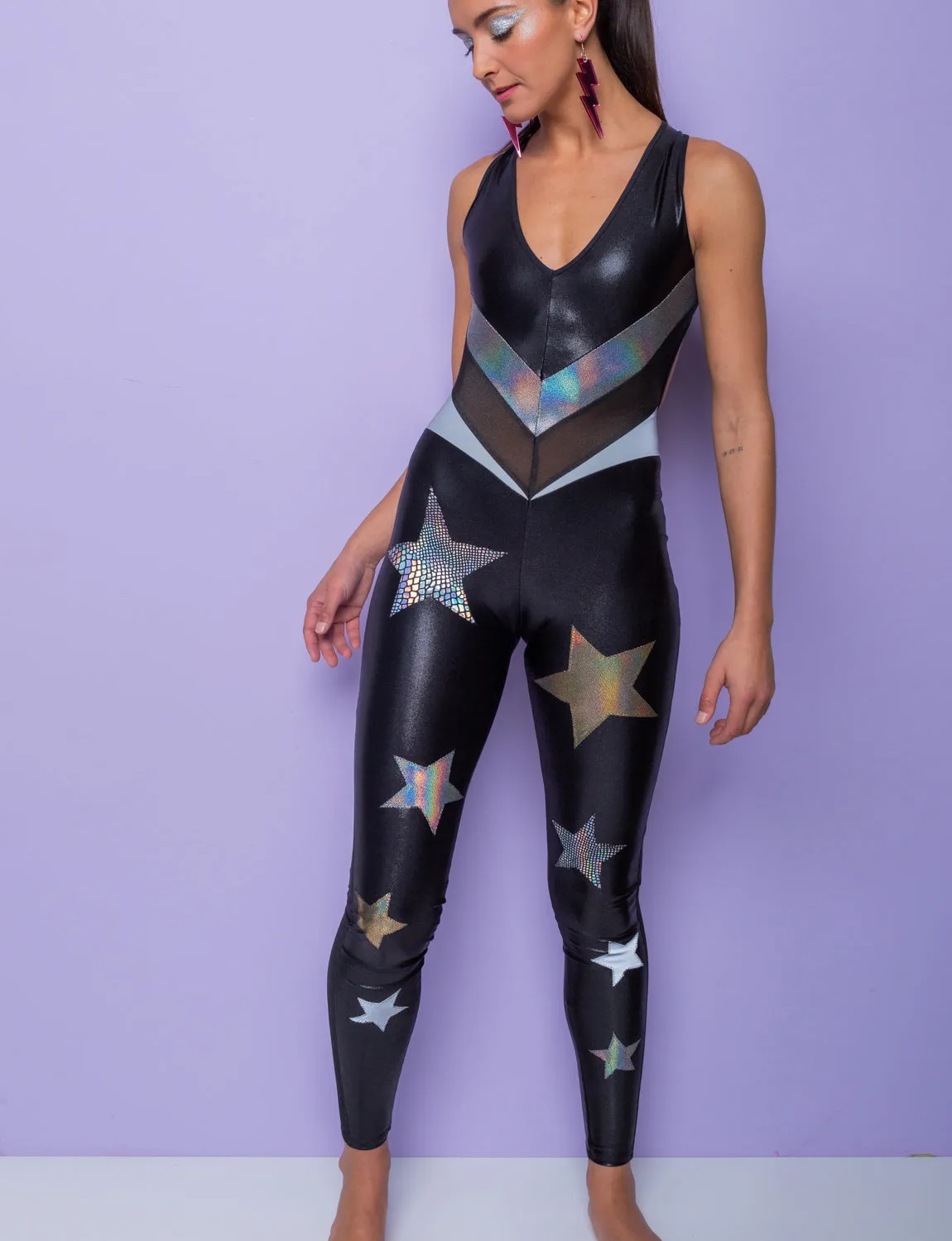 Deep Space Starstruck Backless Catsuit