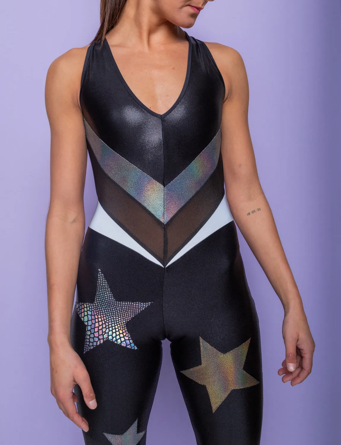 Deep Space Starstruck Backless Catsuit