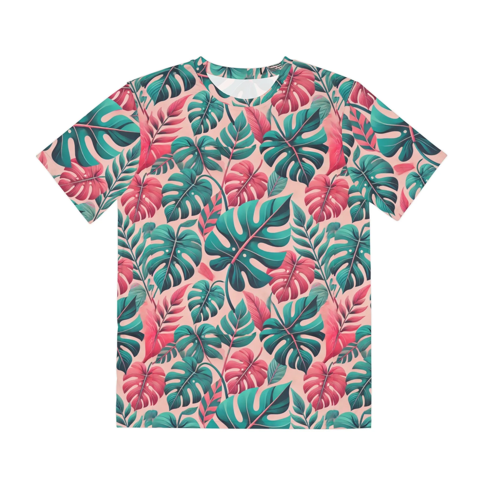 Don't Worry Leaf Print Super Soft Men's Polyester Tee