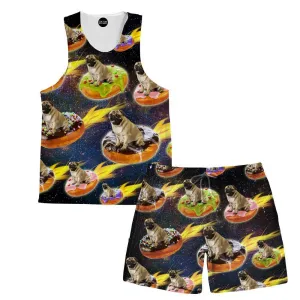 Donut Pug Tank and Shorts Rave Outfit