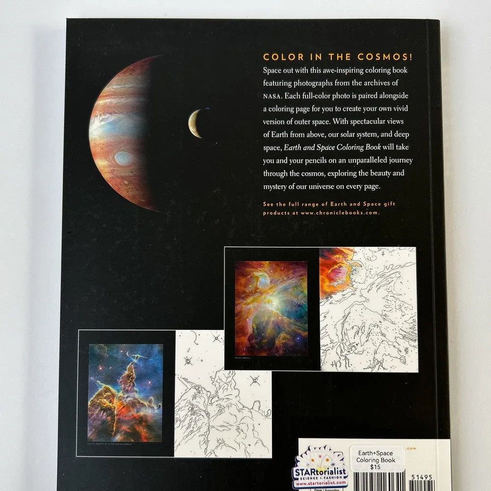 Earth Space Coloring Book