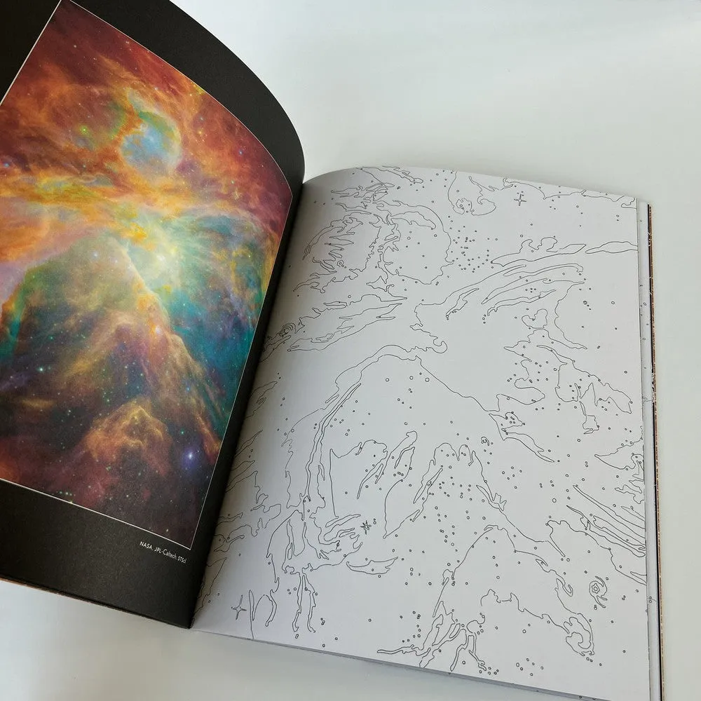 Earth Space Coloring Book