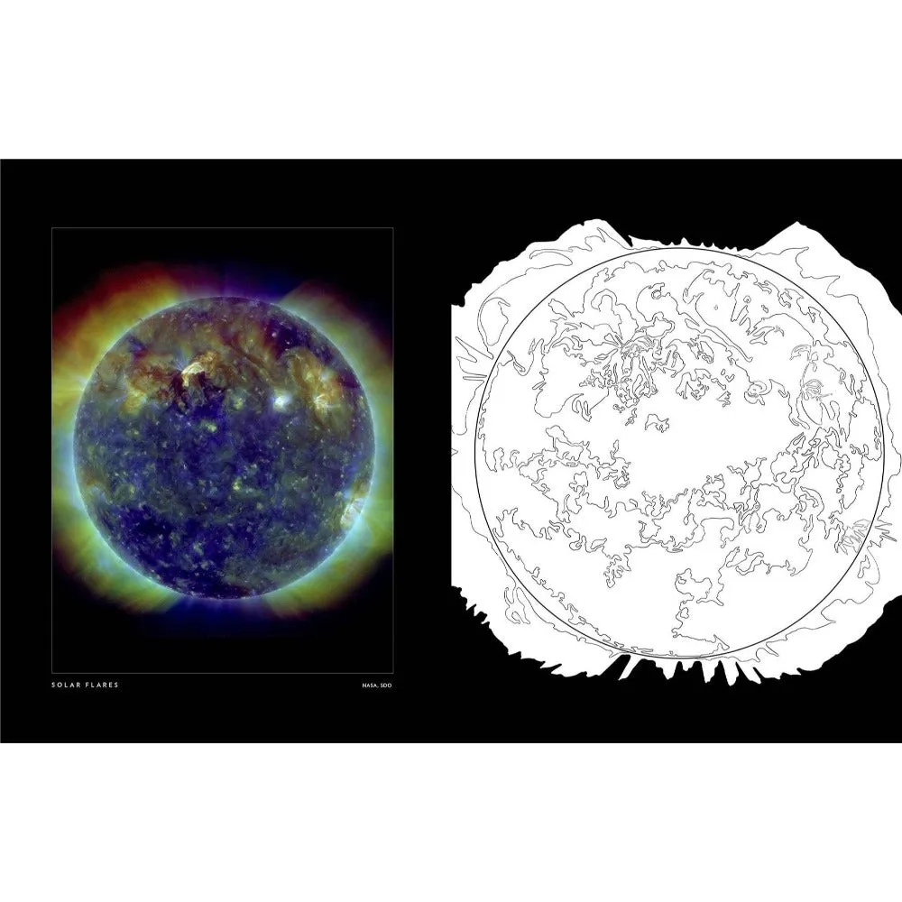 Earth Space Coloring Book