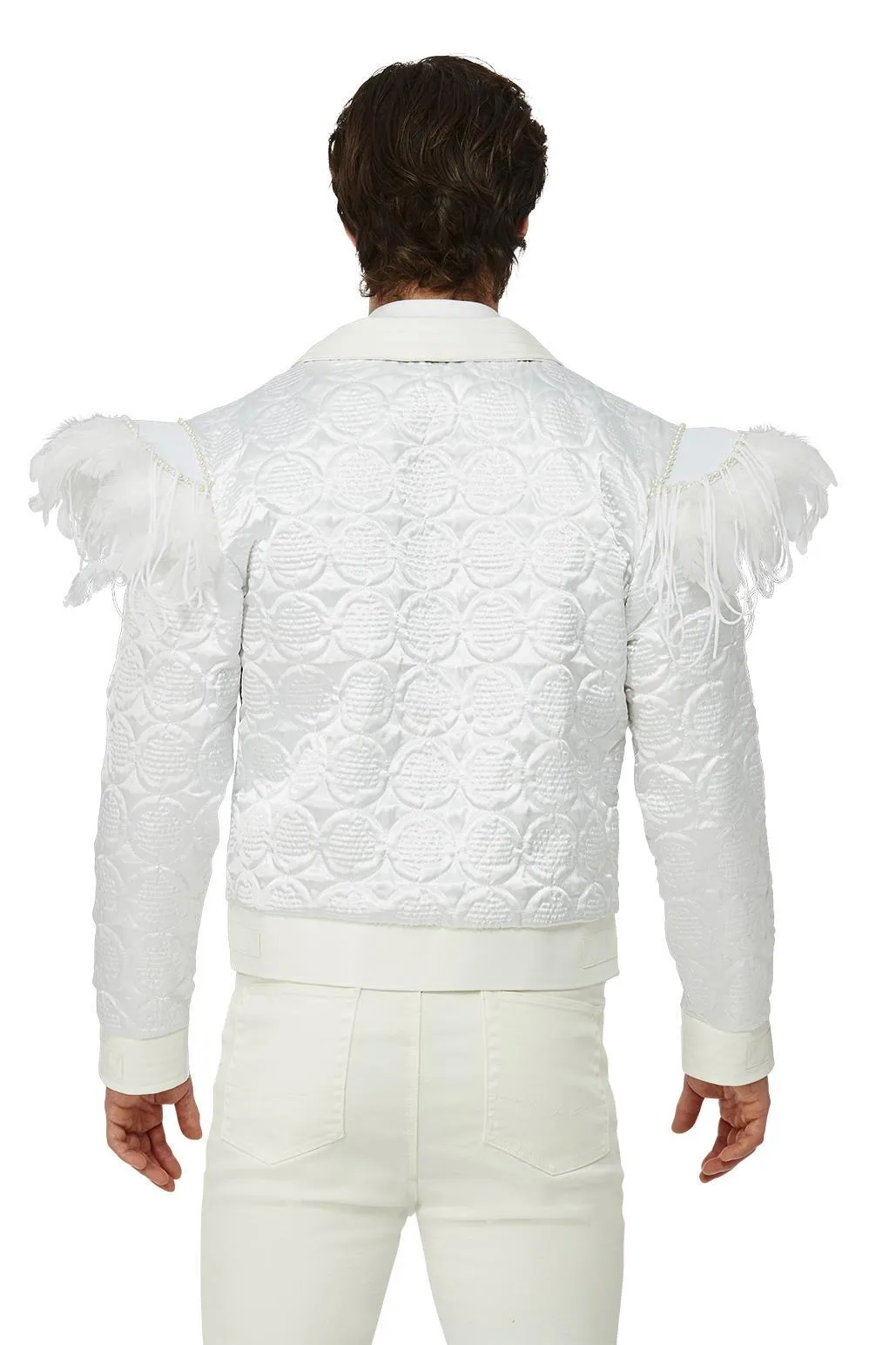 Elton John White Feather Jacket