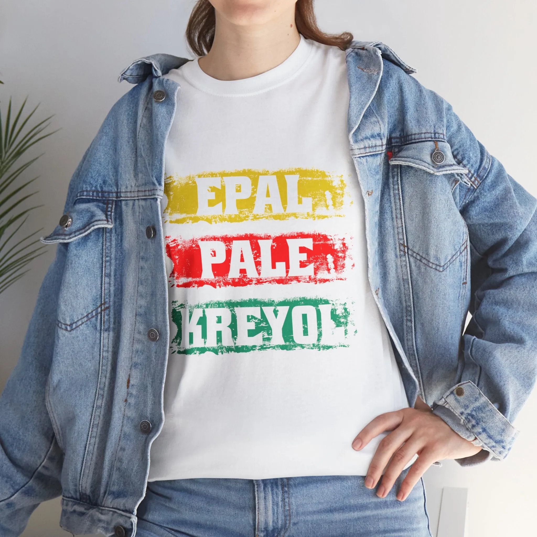 Epal Pale Kreyol T-Shirt Celebrate the Language of Haitian Unity Cultural Pride Apparel Unisex Cotton Comfort Fit Express Delivery available