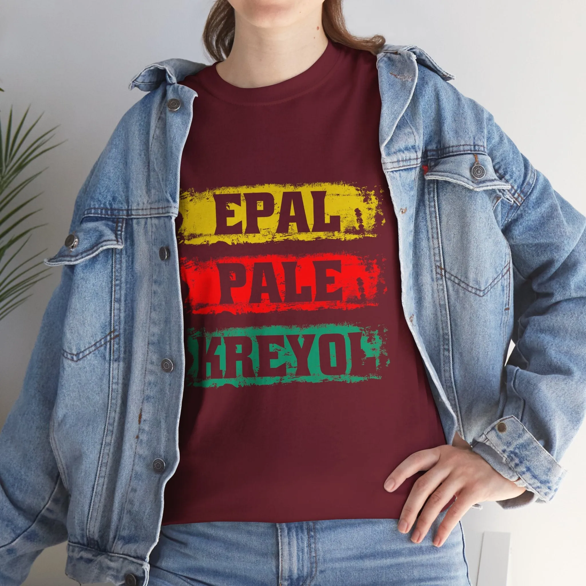 Epal Pale Kreyol T-Shirt Celebrate the Language of Haitian Unity Cultural Pride Apparel Unisex Cotton Comfort Fit Express Delivery available