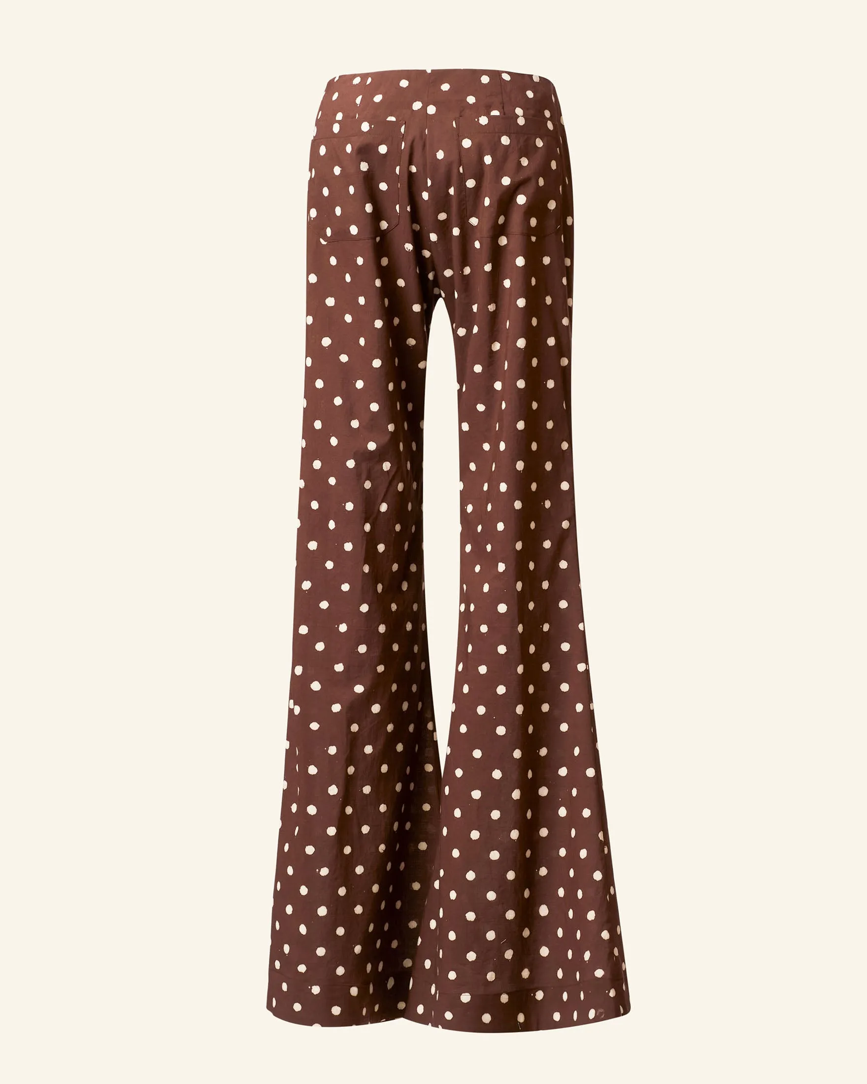 Farah Cocoa Dot Flare Pant