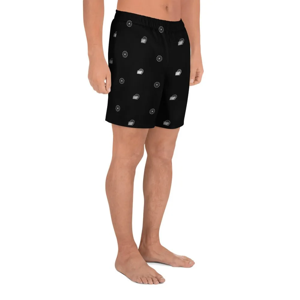 Farris Wheel Men's Athletic Long Shorts Black