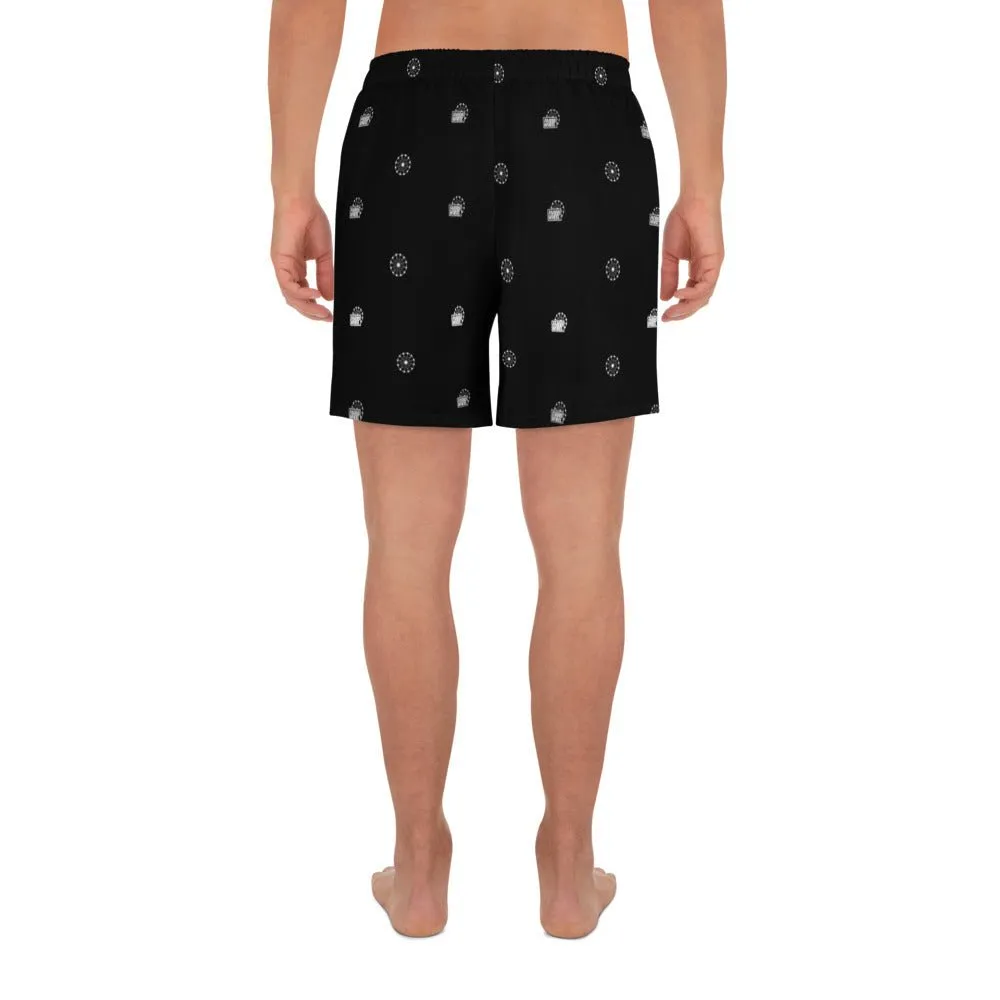Farris Wheel Men's Athletic Long Shorts Black