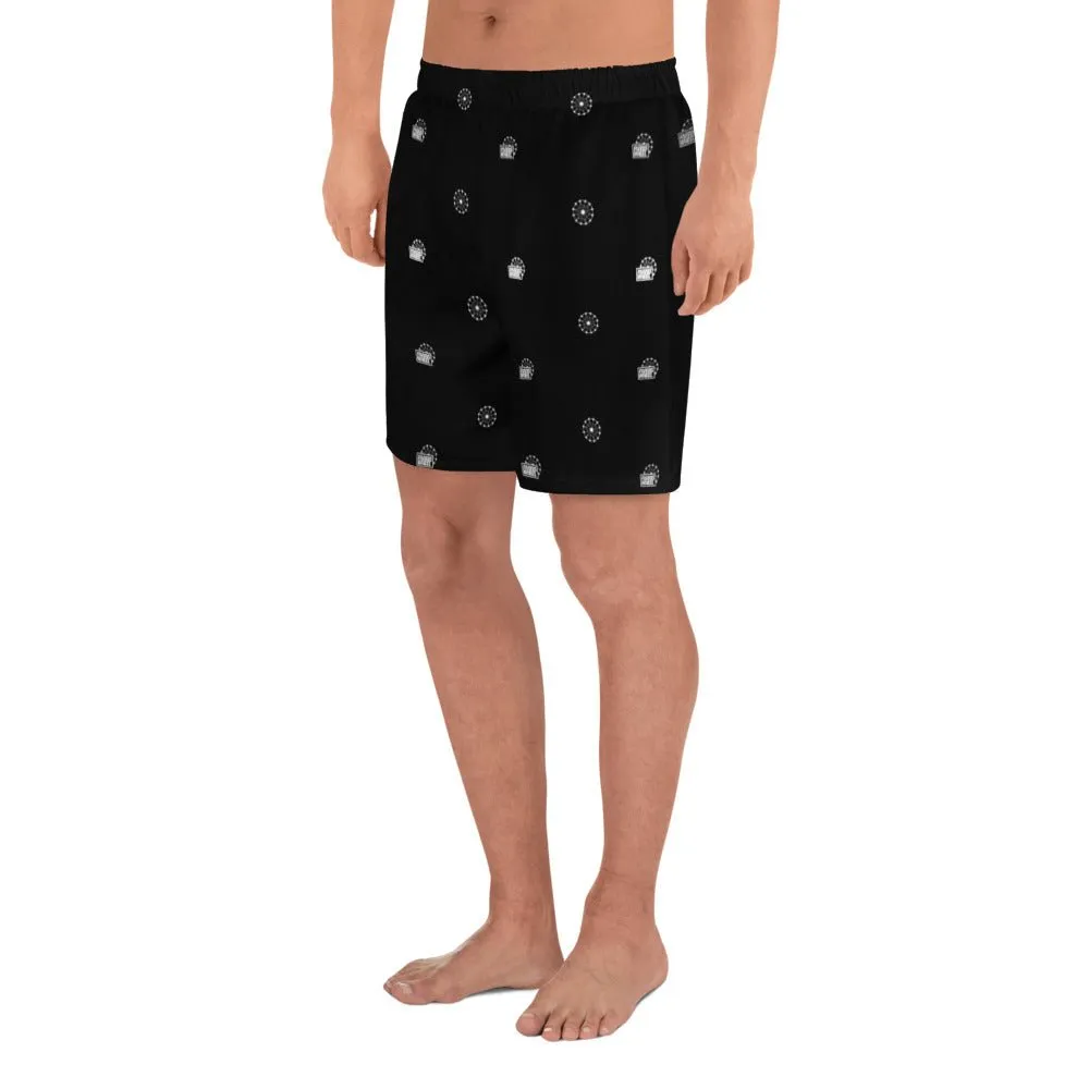 Farris Wheel Men's Athletic Long Shorts Black